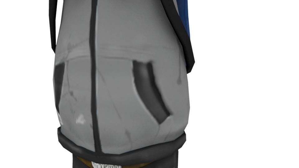 Cartoonish boy Character Low-poly 3D model_5