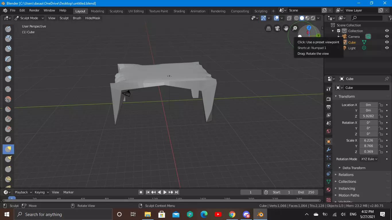 Kitchen Table  3D model_0