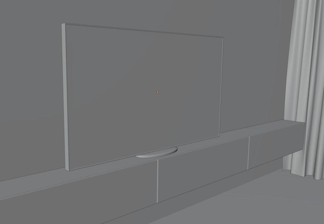 simple model of bedroom 3D model_4