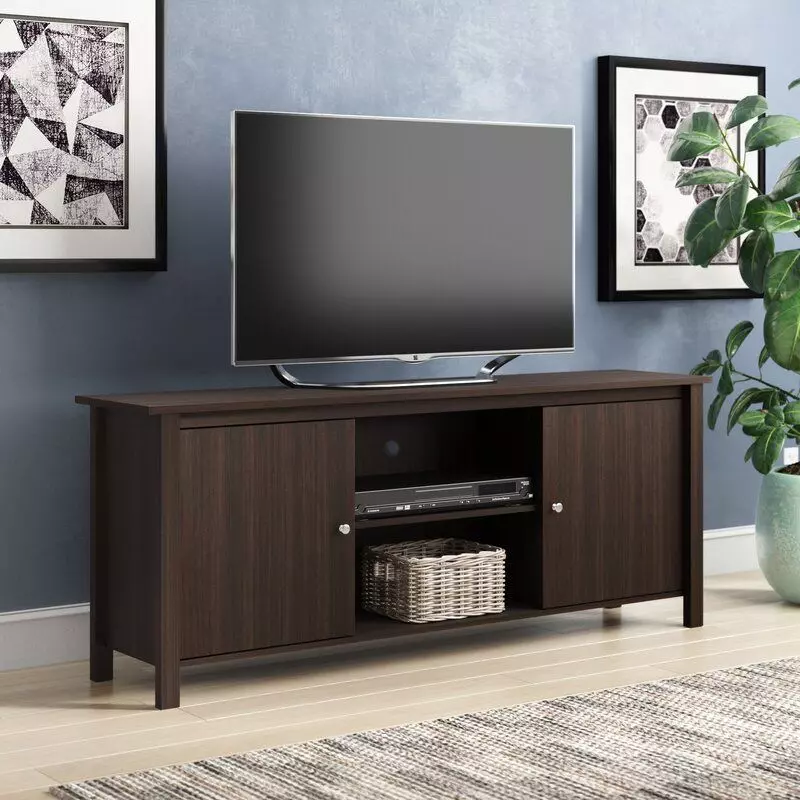 Espresso-Wenge Cannady TV Stand 3D model