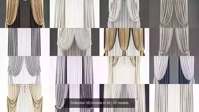 Collection 3D models of 20