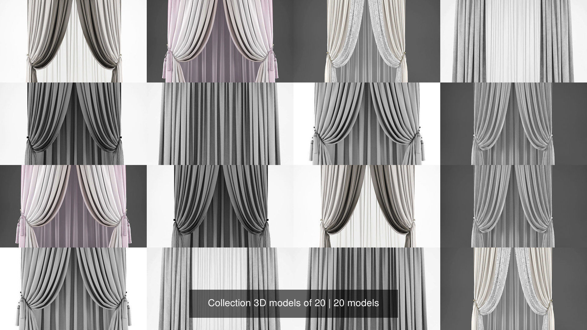 Collection 3D models of 20 _2