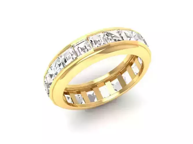 Classic Princess Cut Eternity Band for Women 97