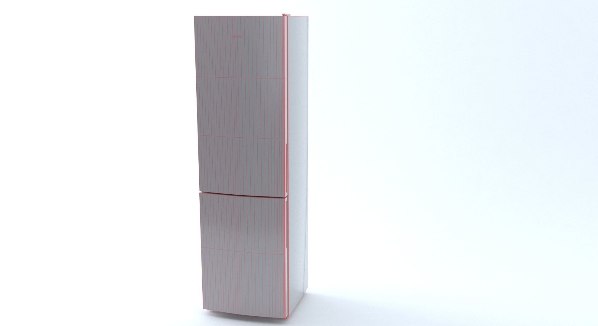 Fridge refrigerator 3D model_3