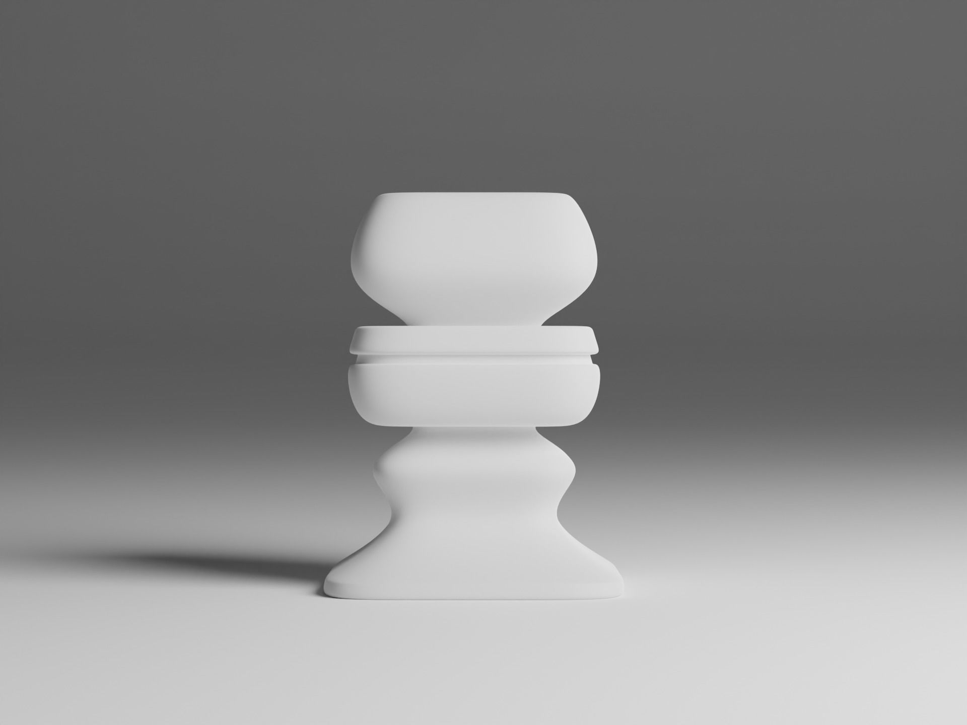 Decorative Abstract Modern Vases Free 3D model_3