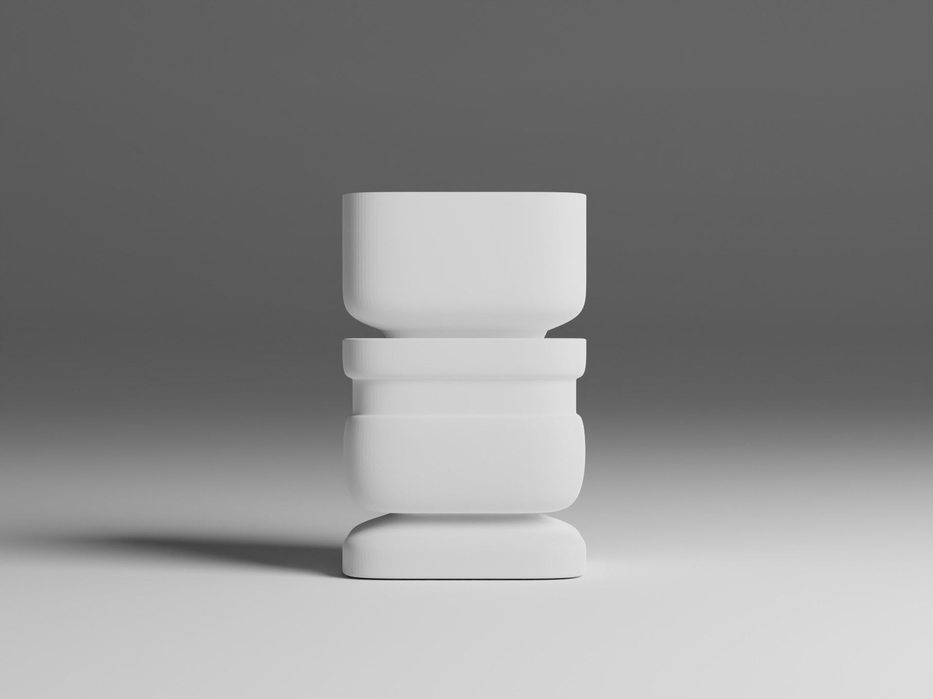 Decorative Abstract Modern Vases Free 3D model_4