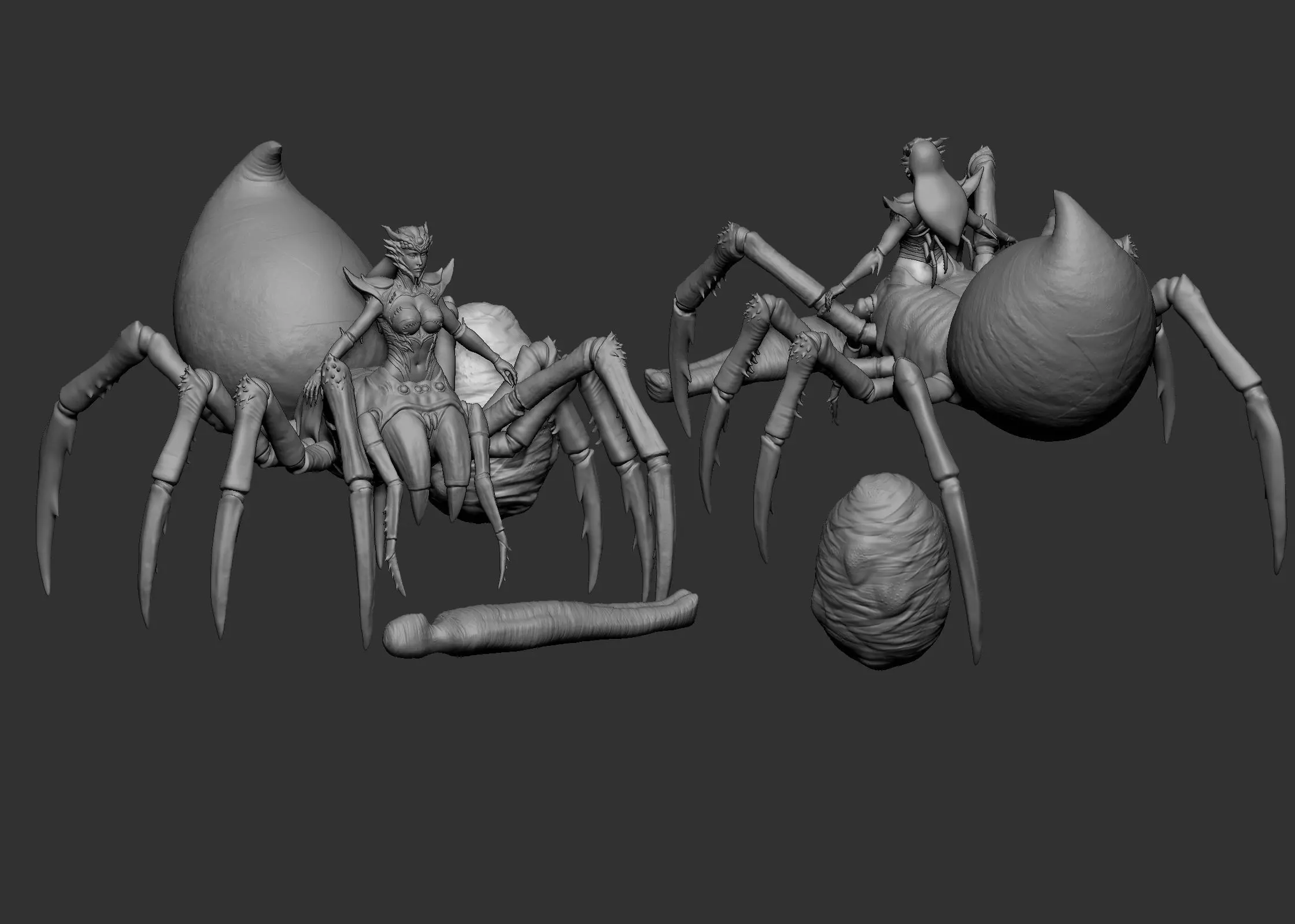 Spider Queen Monsters 3D model