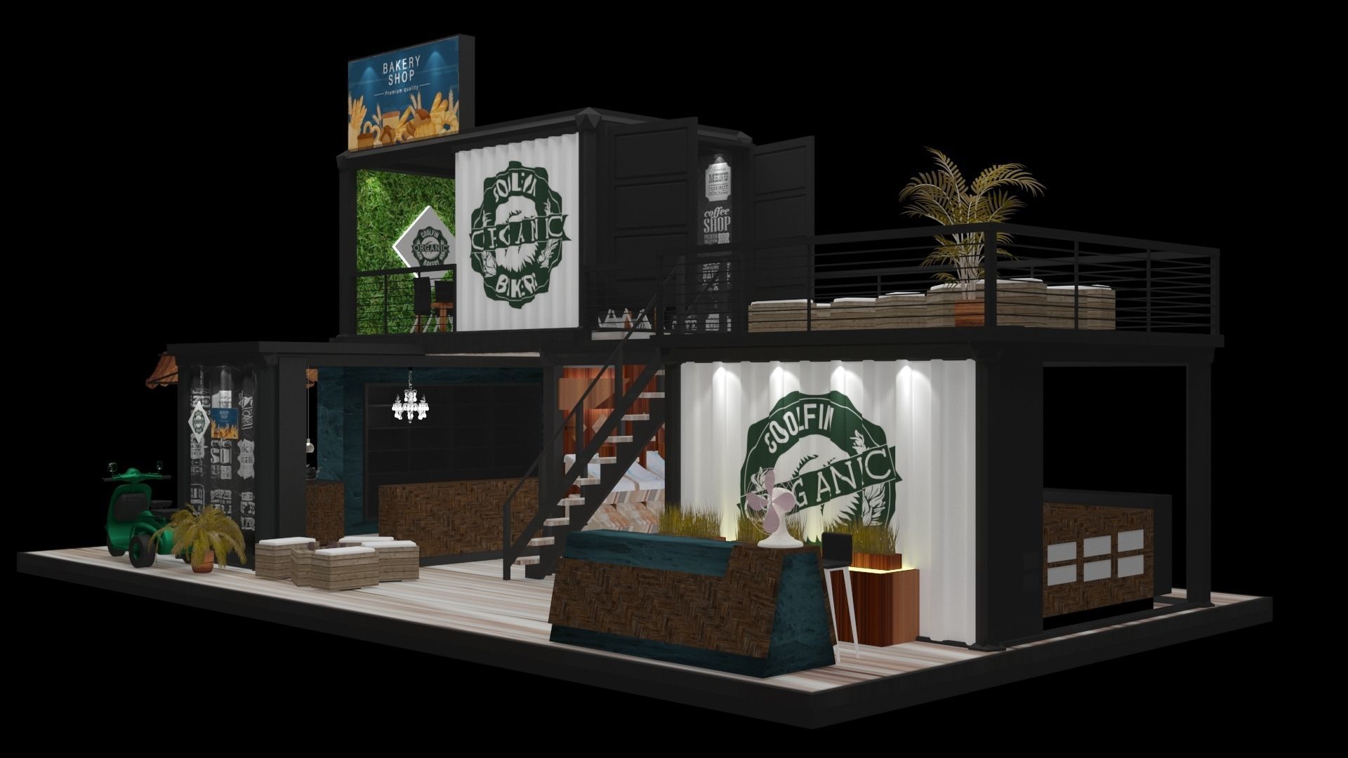 Bakery Shop 3D model_1