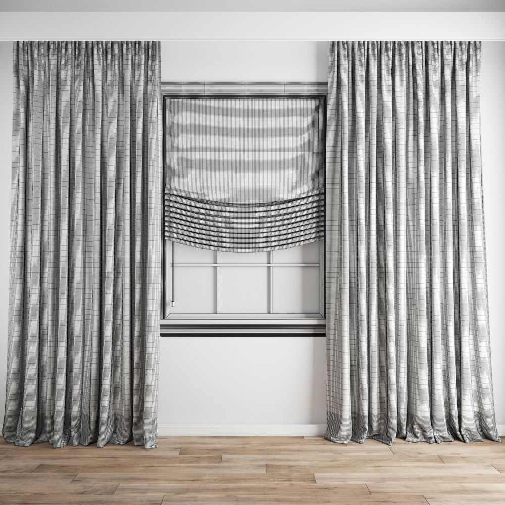 Curtain 166 3D model_4