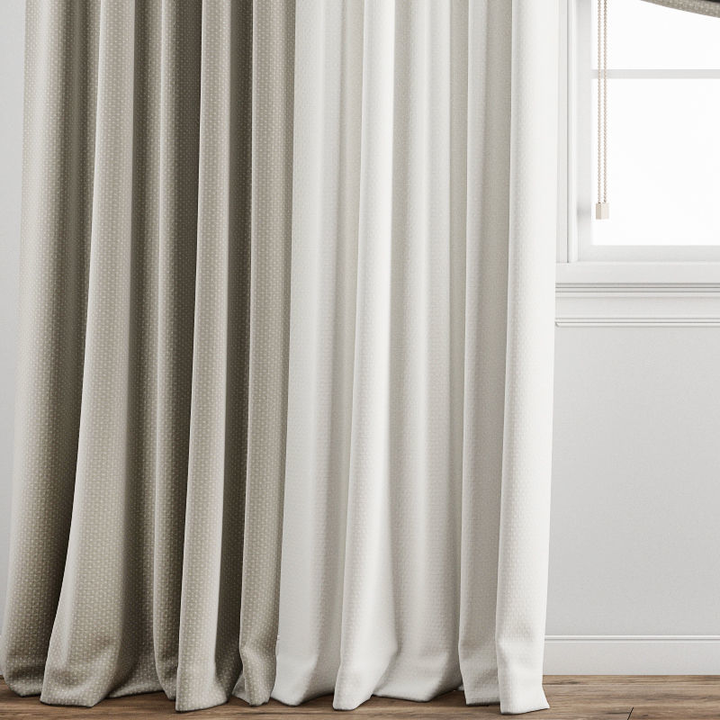 Curtain 166 3D model_1