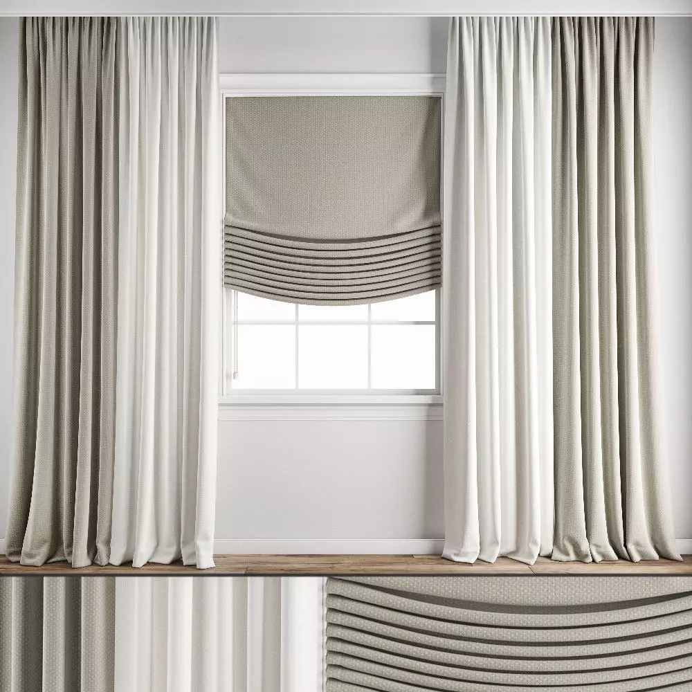 Curtain 166 3D model_0