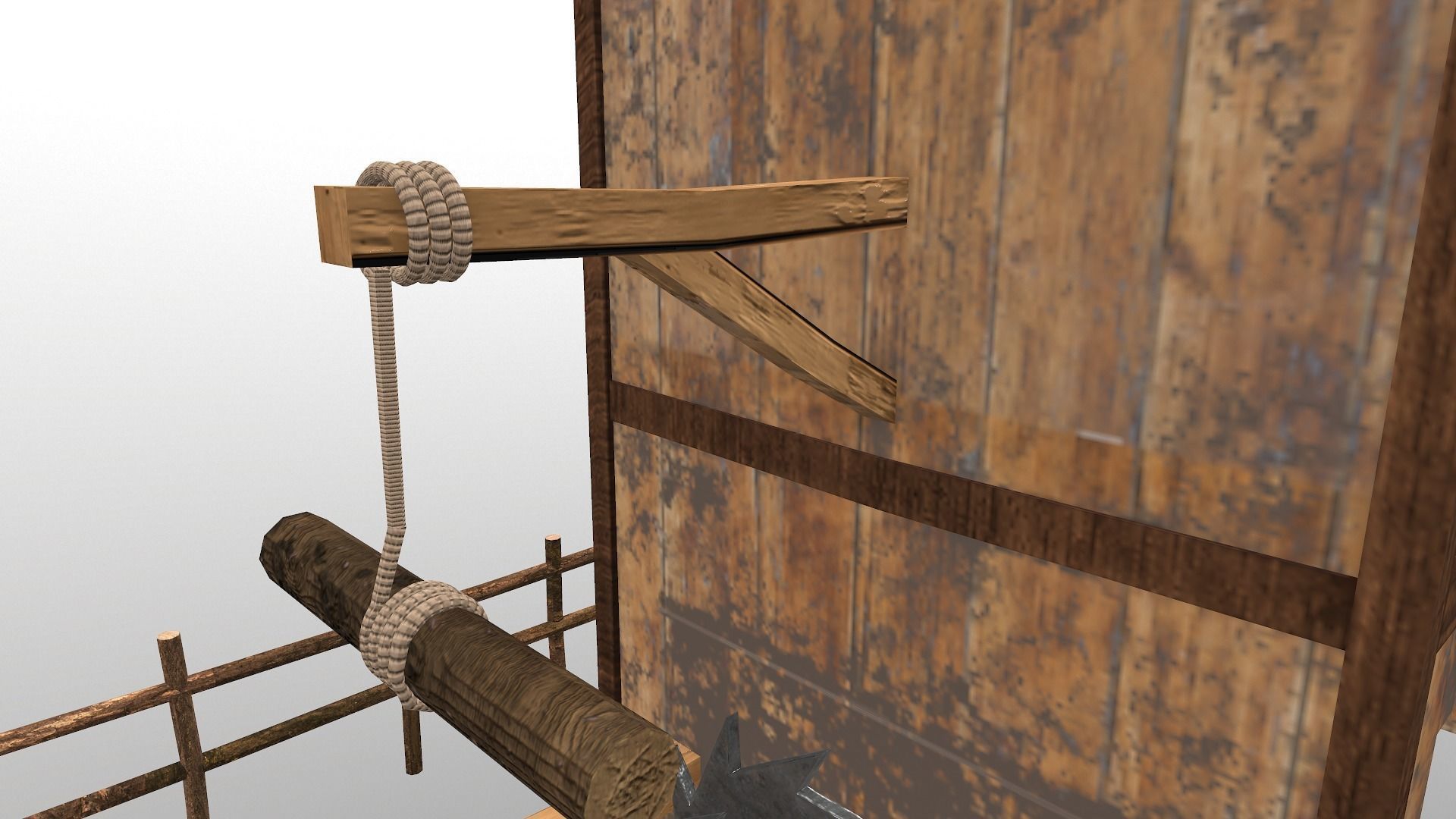  Sawmill Level 15 Low-poly 3D model_10