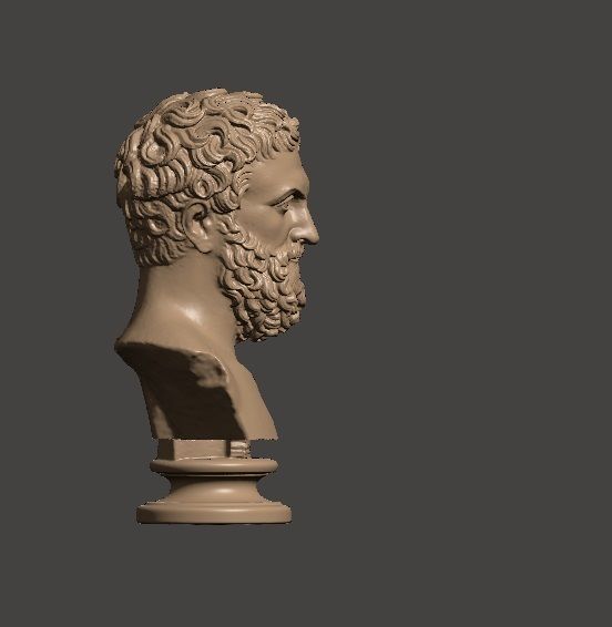 Thales of Miletus Bust 3d printing 3D print model_3