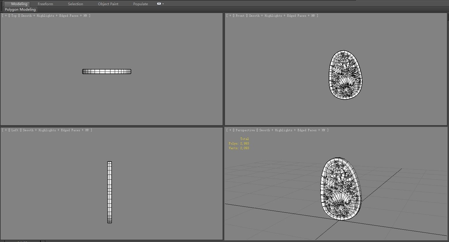 Cartoon  jade pendant Low-poly 3D model_6