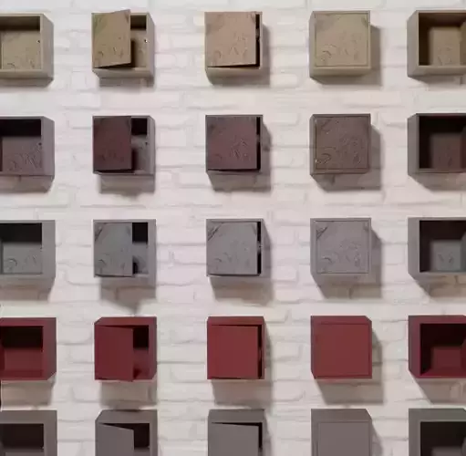 25 Types of square shelves from IKEA 3D model