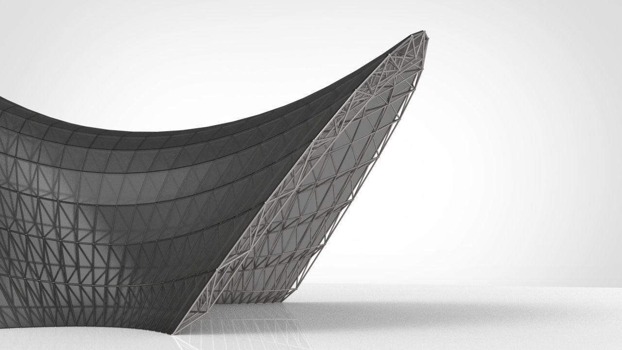 Pavilion Design Inspired Of Architecture 3D model_4