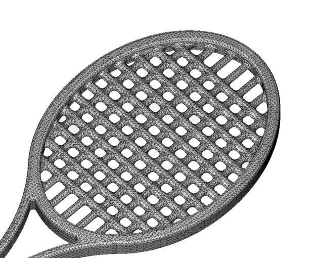 Stylish Tennis Racket 3D print model_6
