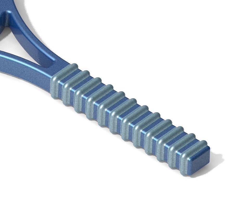 Stylish Tennis Racket 3D print model_2