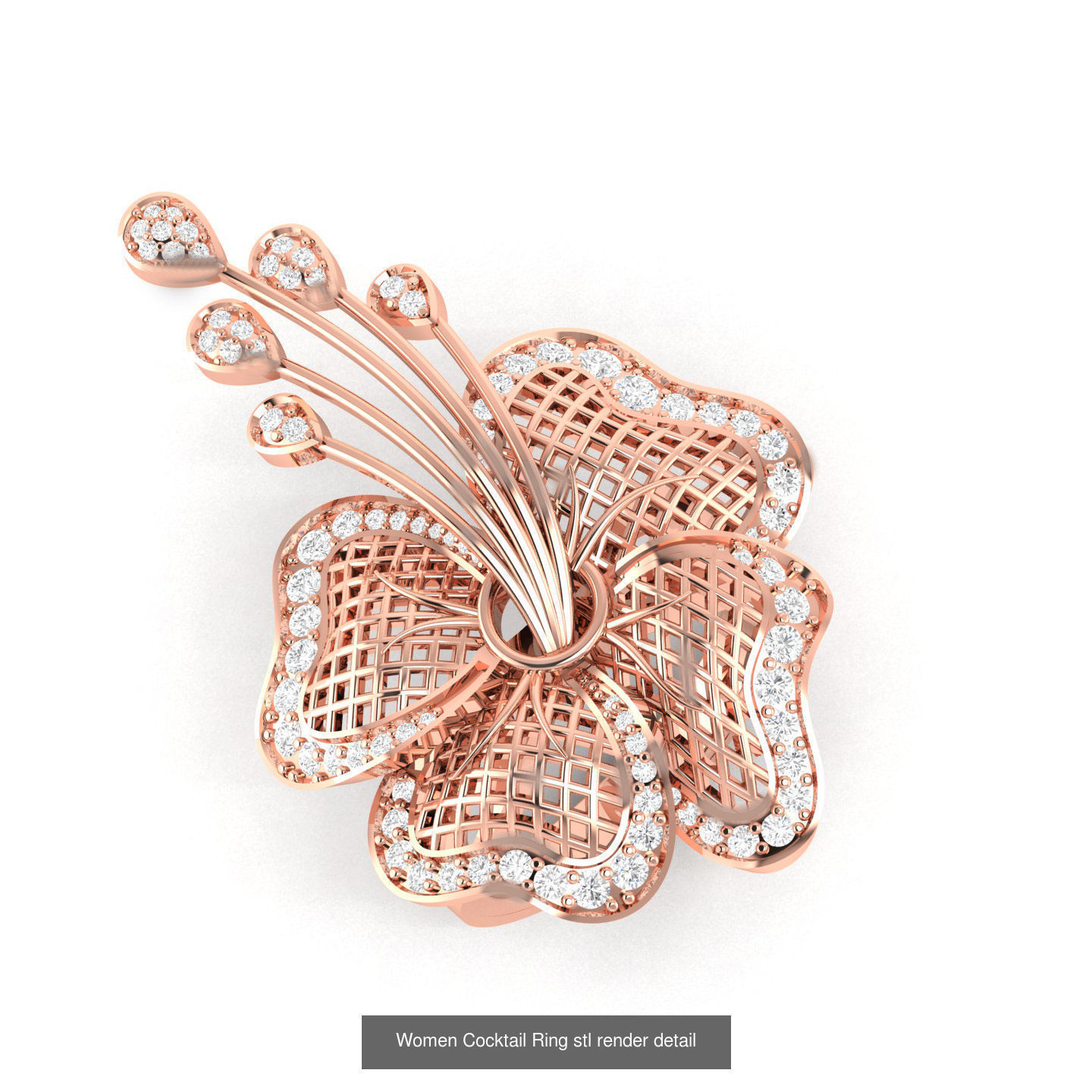 4 Turkish Mesh Rings stl renders details  3D Model Collection_2