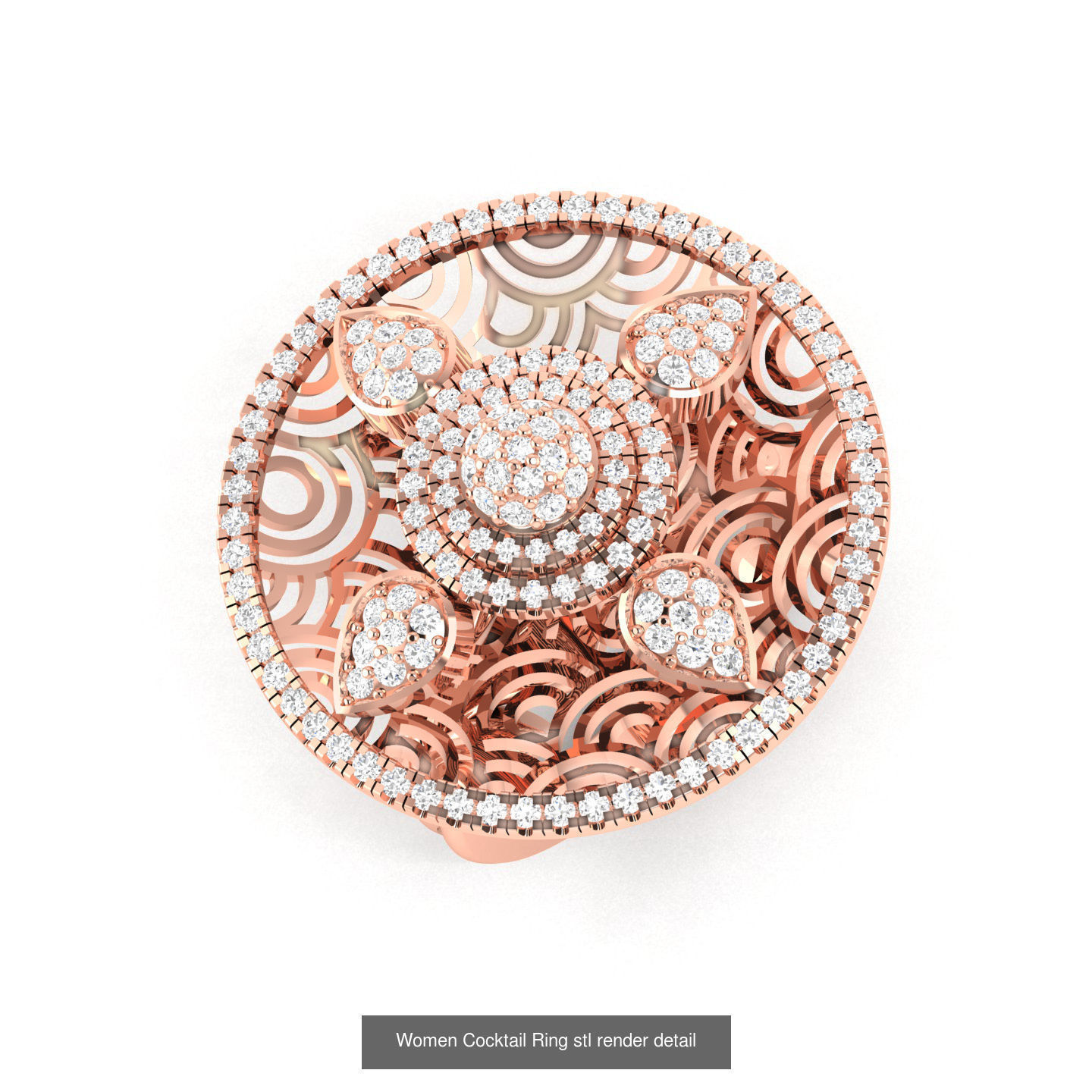 4 Turkish Mesh Rings stl renders details  3D Model Collection_1