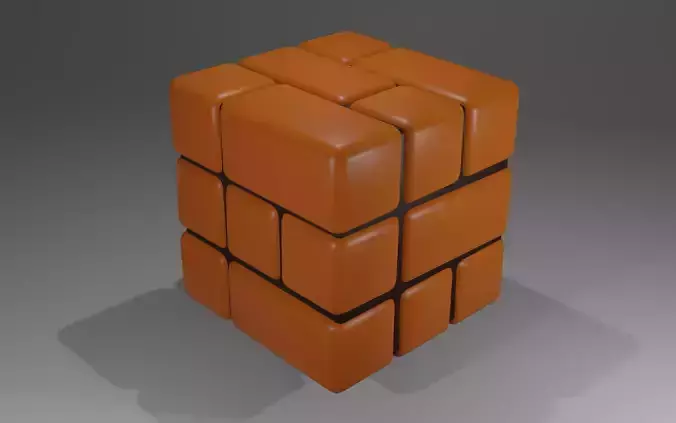Cube model bricks