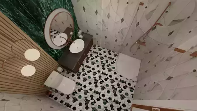 modern bathroom 3D model