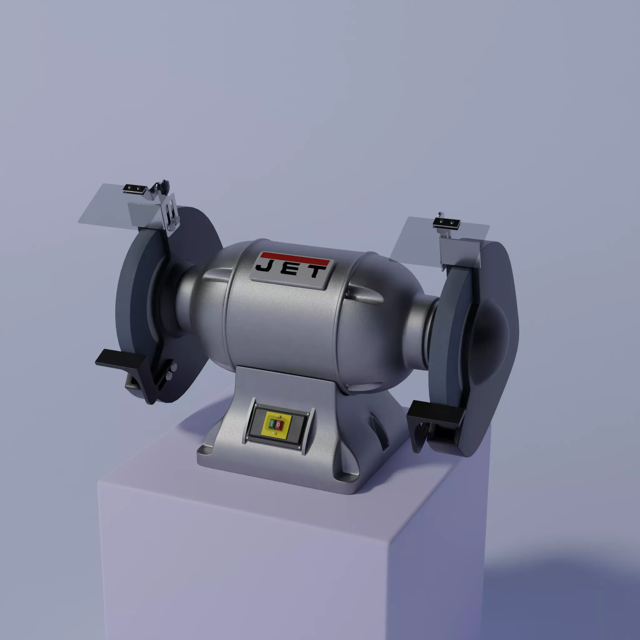 industrial grinding machine 3D model_0
