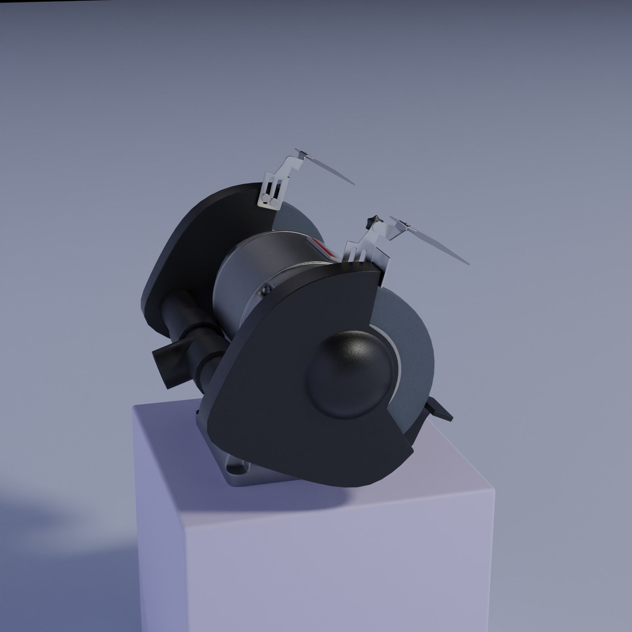industrial grinding machine 3D model_3