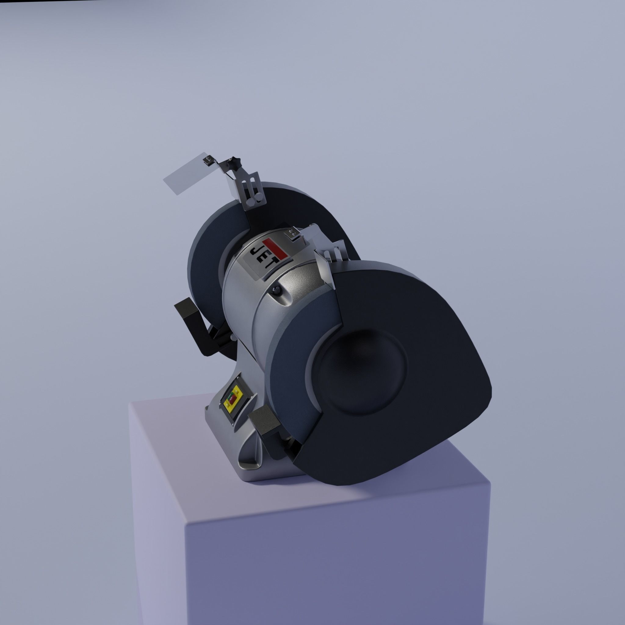 industrial grinding machine 3D model_5