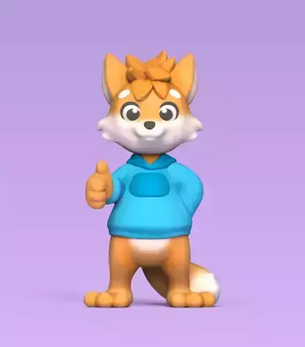 Cute Furry 3D print model