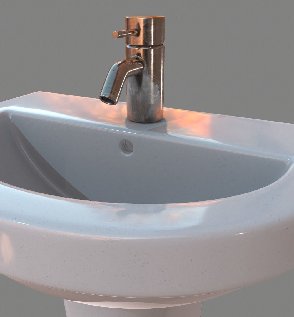 Sink washpoint  3D model_9