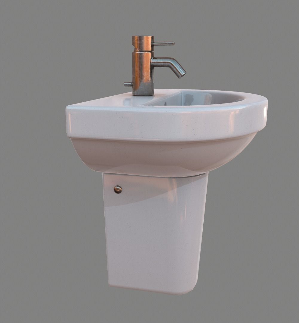 Sink washpoint  3D model_4