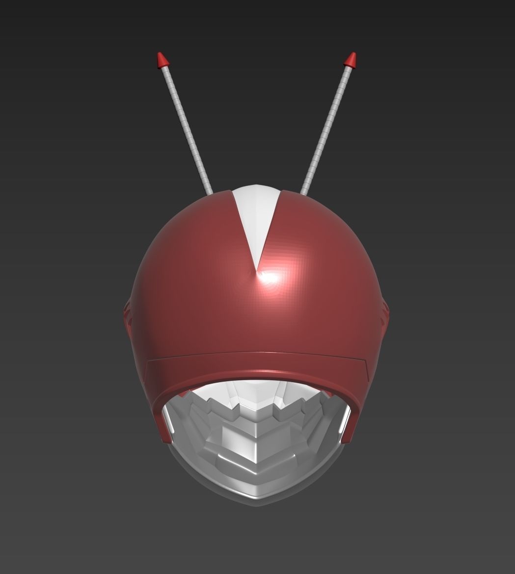 Kamen Rider V3 The Next Movie Helmet Cosplay 3D print model_4