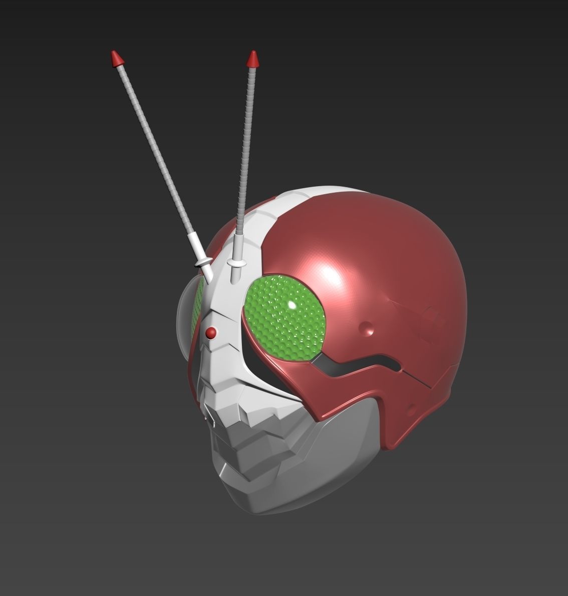 Kamen Rider V3 The Next Movie Helmet Cosplay 3D print model_1