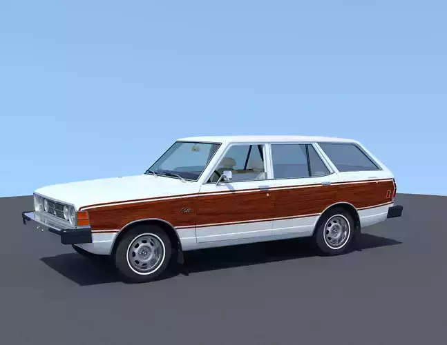  Dodge Colt wagon 1976  3D model