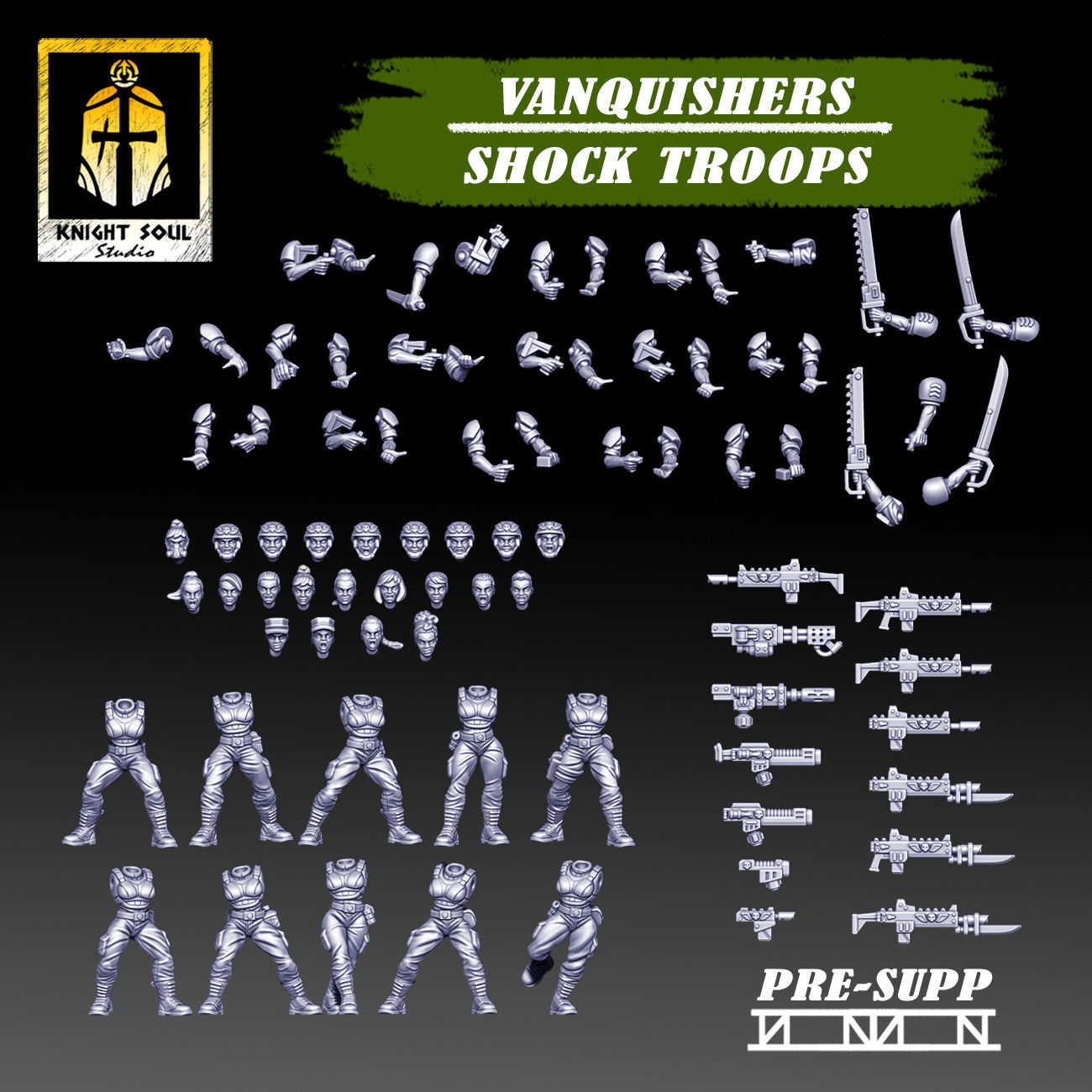 Vanquishers Shock Troops 3D print model_2