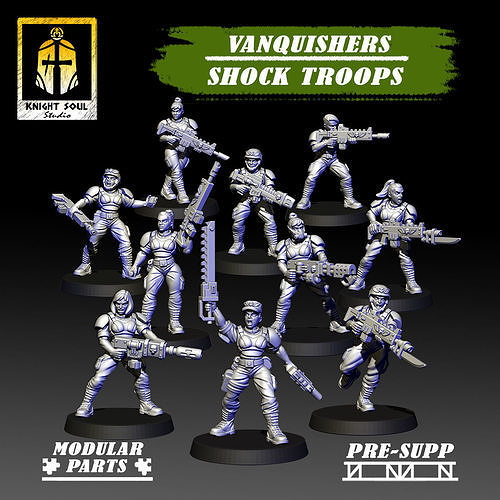 Vanquishers Shock Troops 3D print model