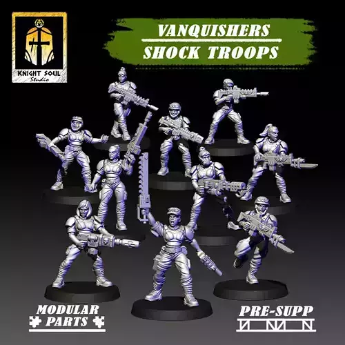 Vanquishers Shock Troops 3D print model