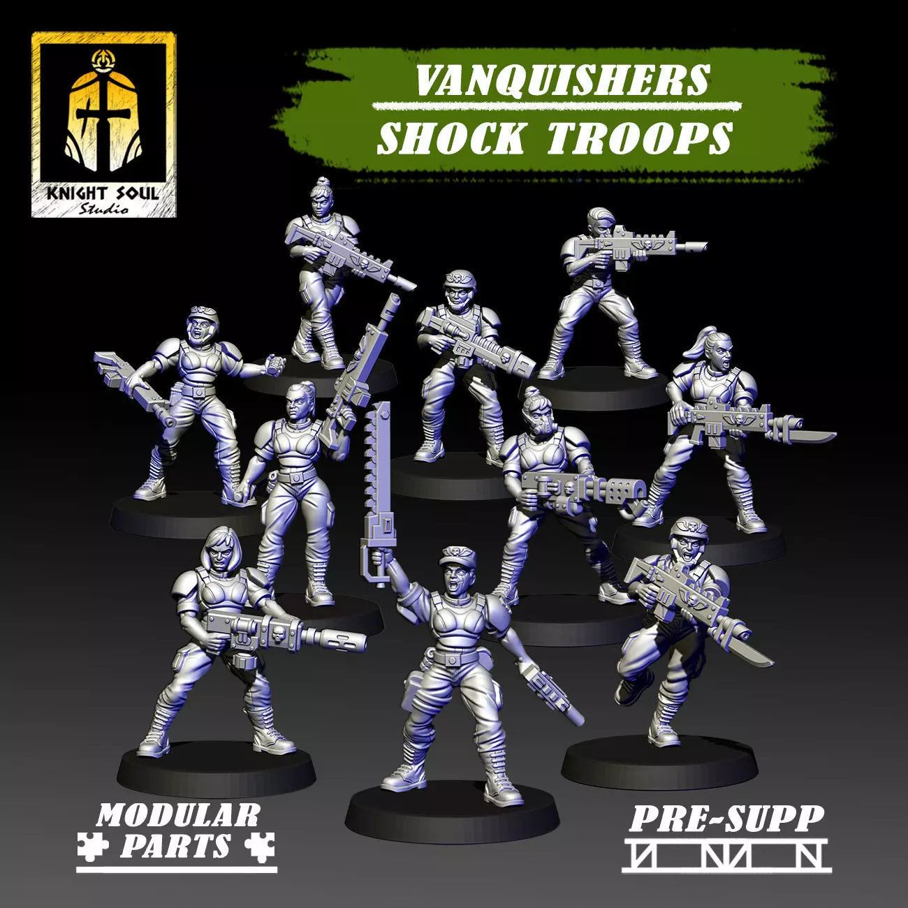 Vanquishers Shock Troops 3D print model_0