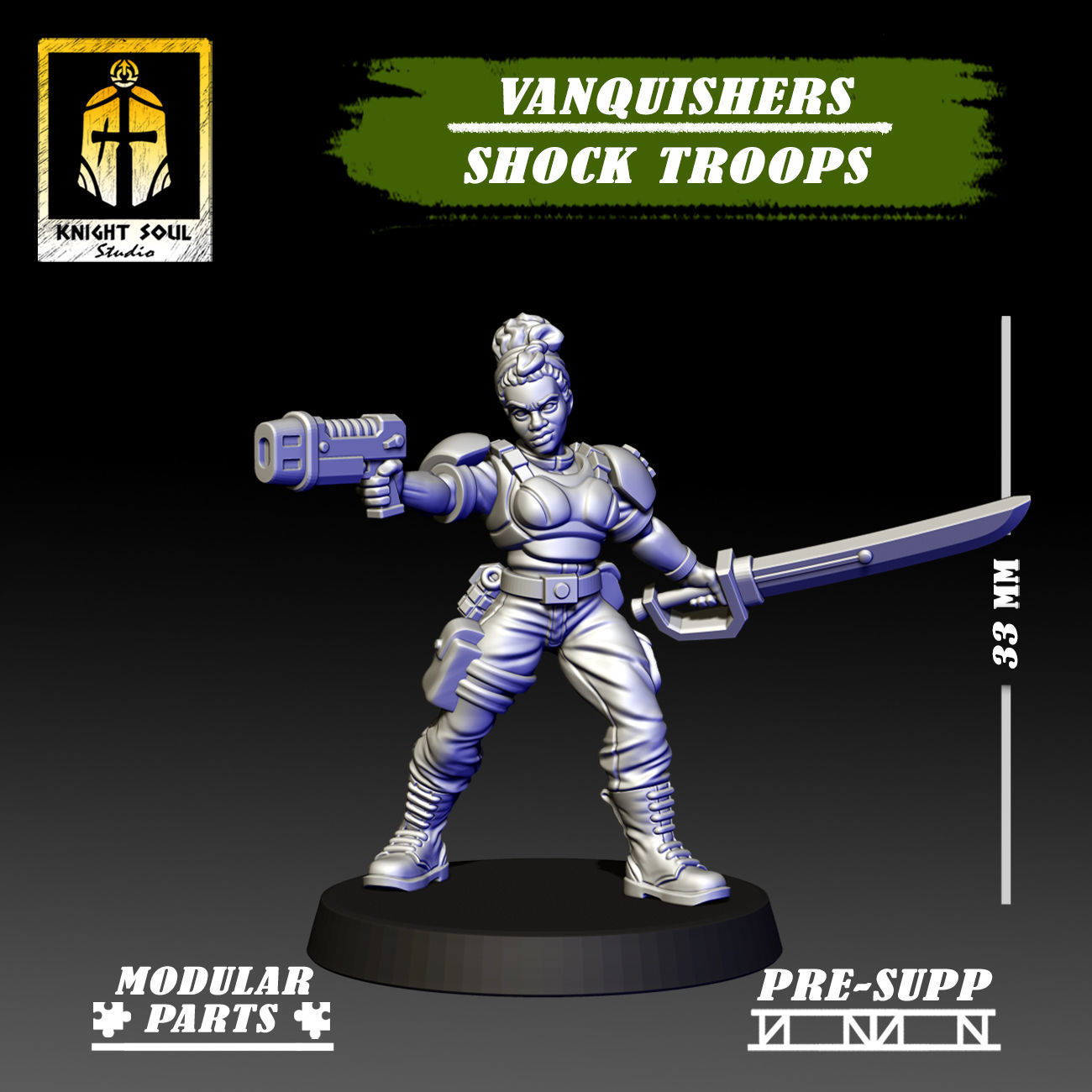 Vanquishers Shock Troops 3D print model_11