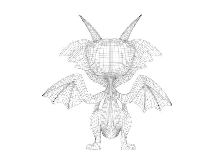 CHIBI DRAGON Low-poly 3D model_6