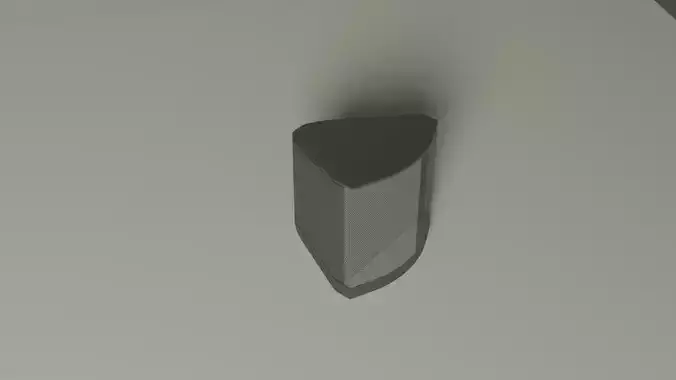 Speaker wall light on wall