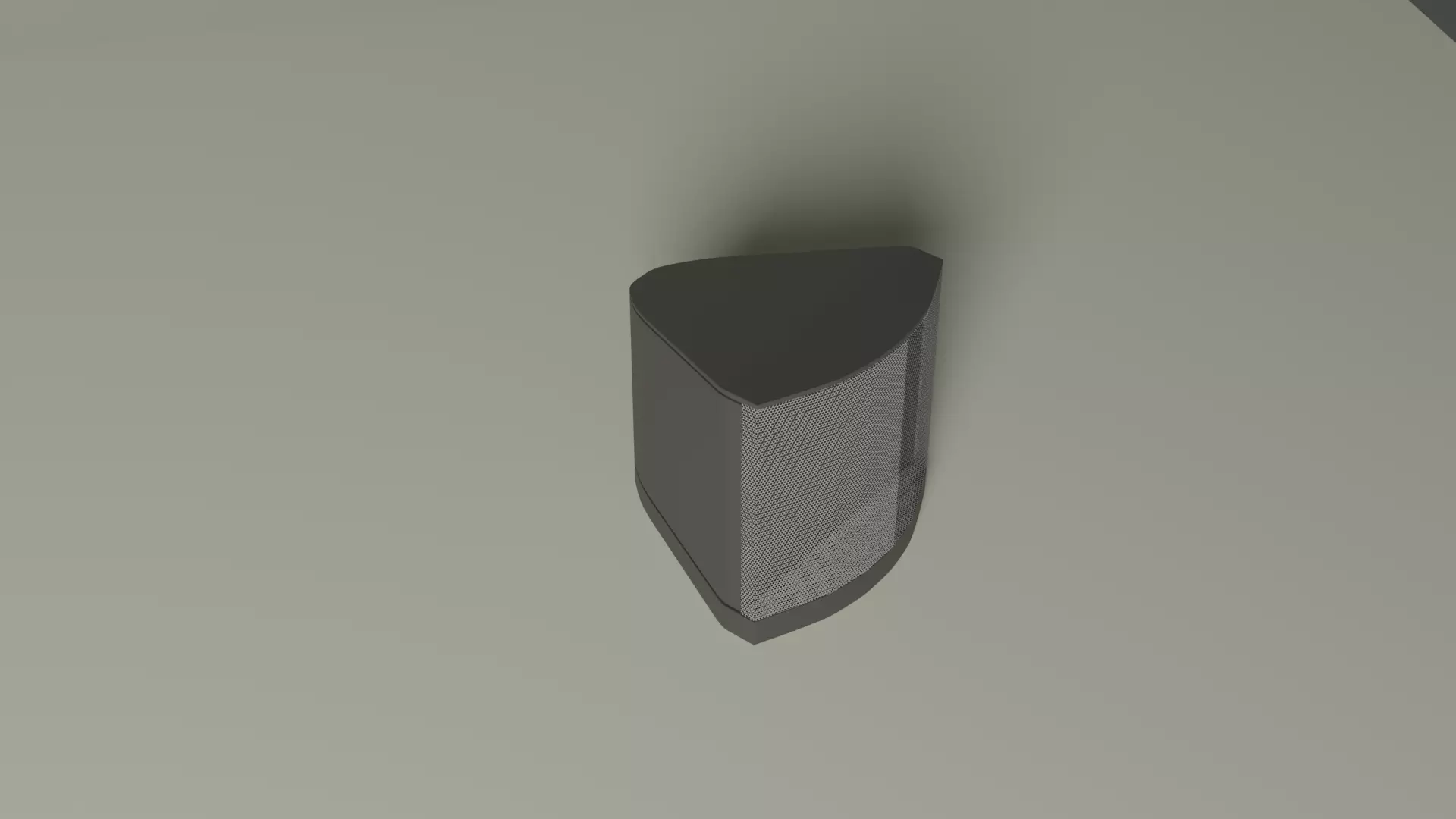 Speaker wall light on wall 3D model_0