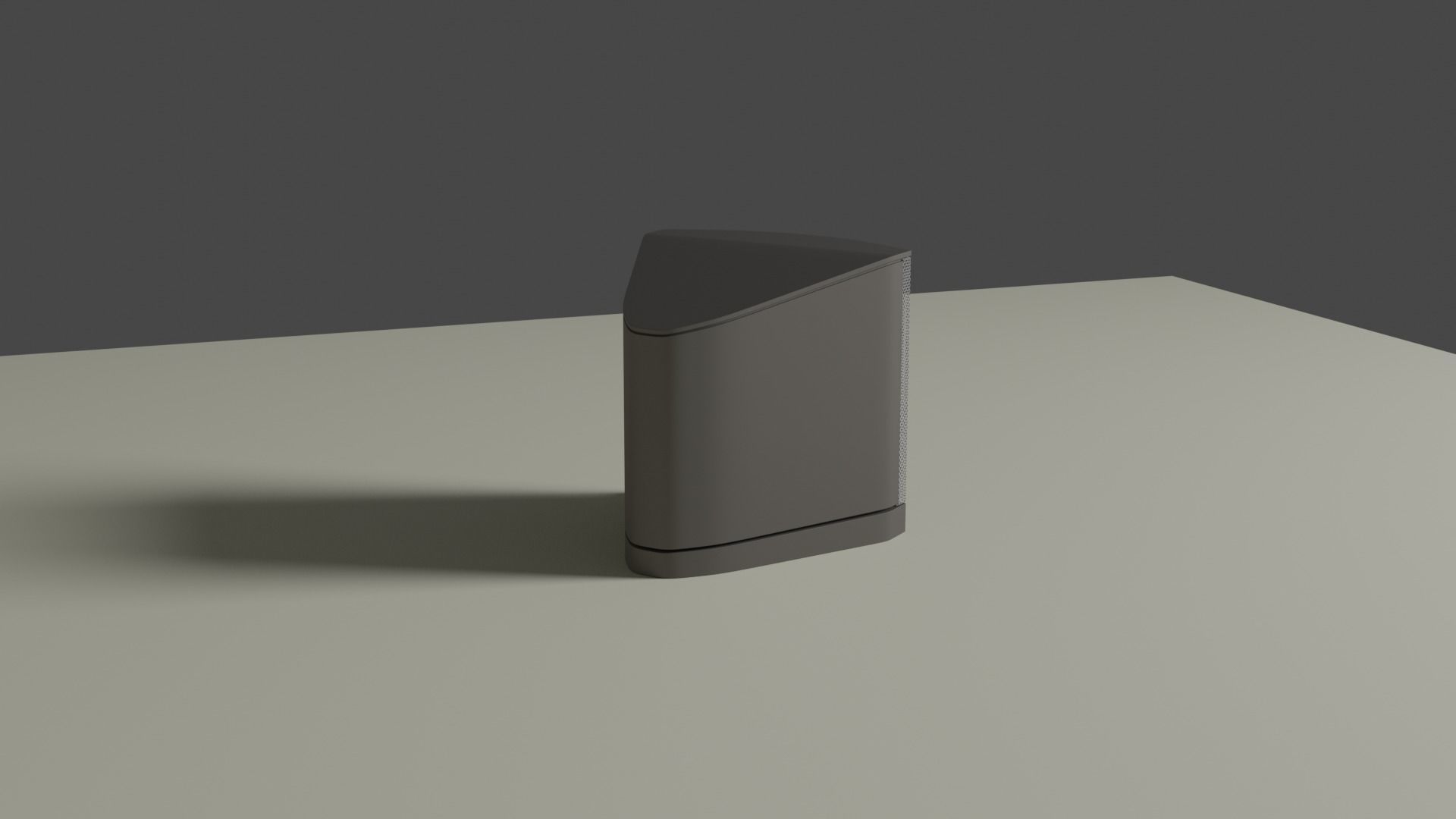 Speaker wall light on wall 3D model_1