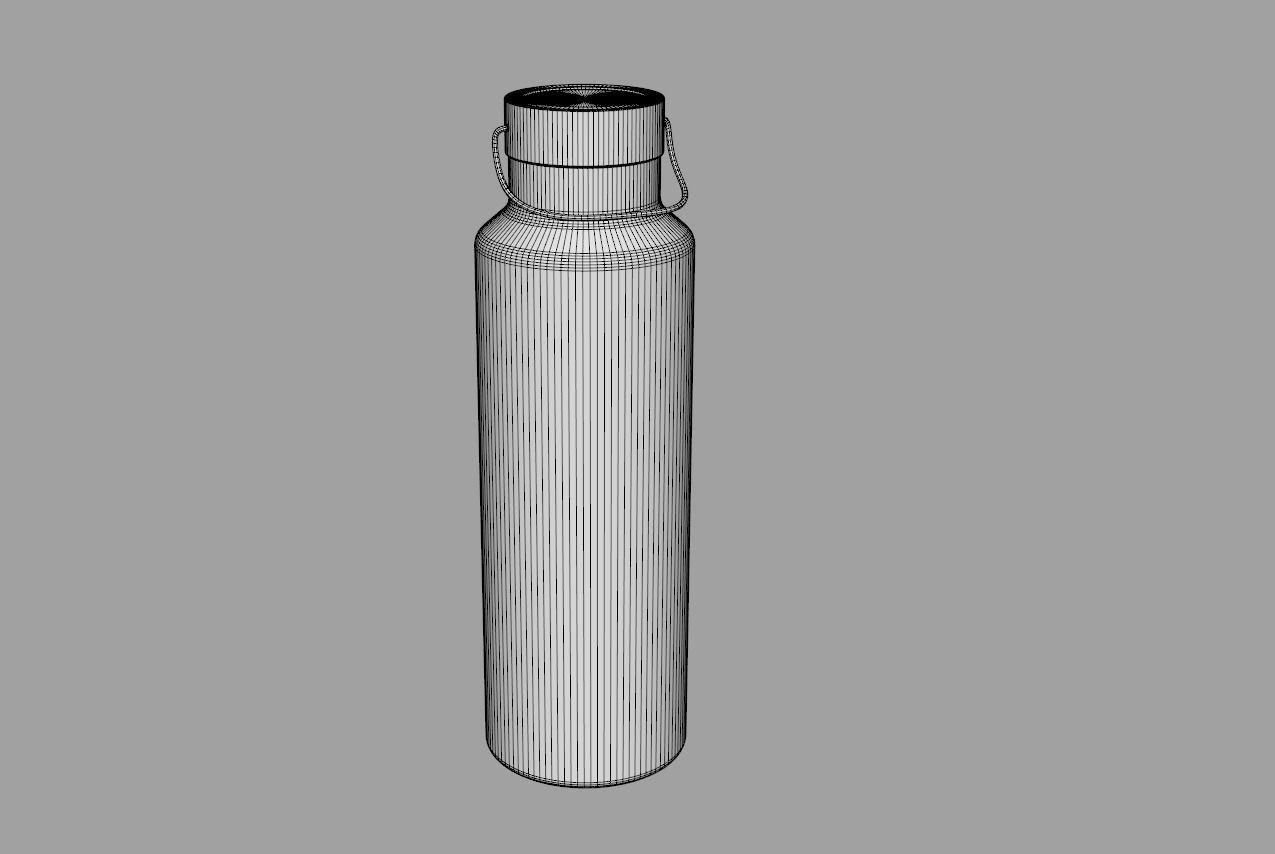 Insulated Stainless Steel Water Bottle 750ml 3D model_8