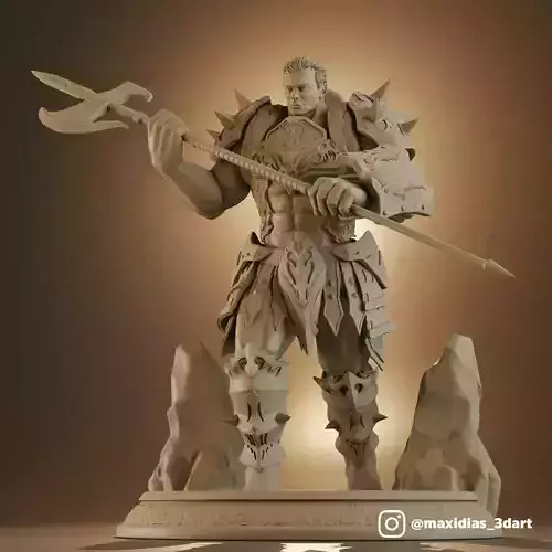 Linage II inspired Orc Warrior  3D print model