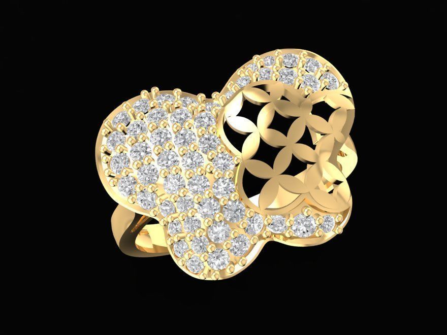 butterfly ring for women 109 3D print model_4