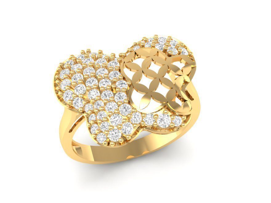 butterfly ring for women 109 3D print model_2