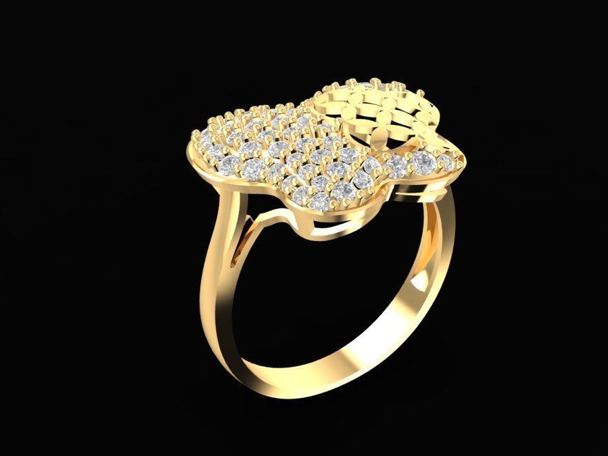 butterfly ring for women 109 3D print model_5