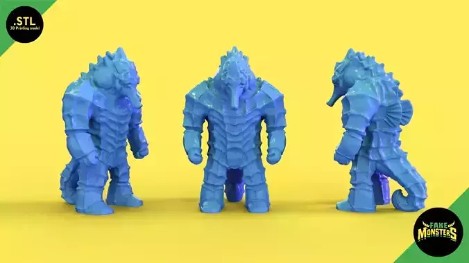 08 The Guardian - Fake Monsters 3D print model